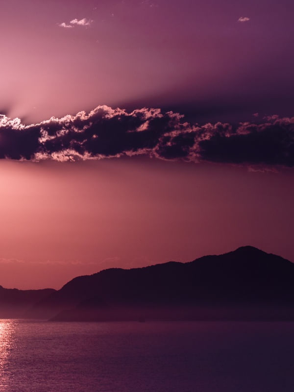 DÍPTICO 2 - NUVEM NO PÔR DO SOL