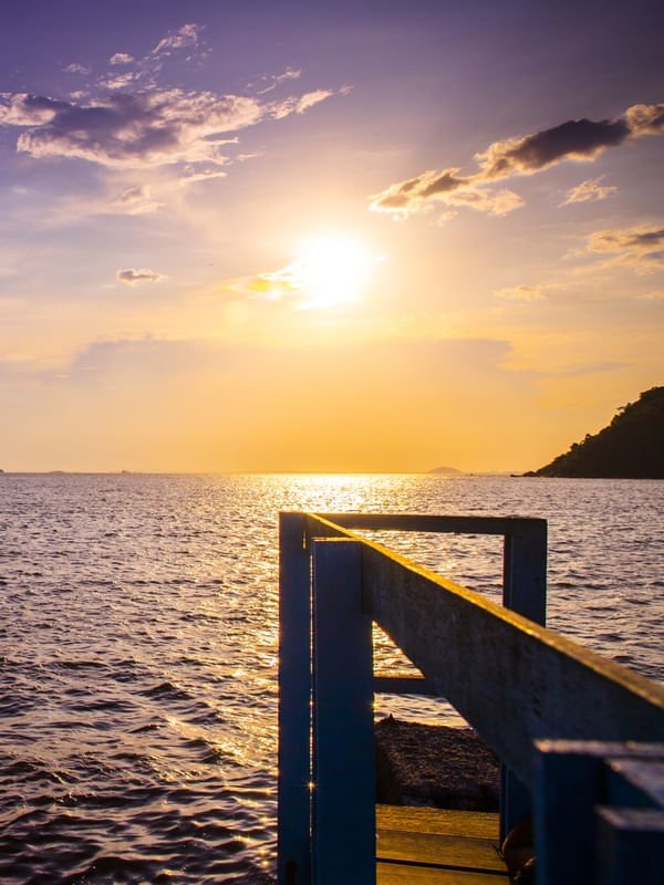 DÍPTICO 2 - PIER NO PÔR DO SOL