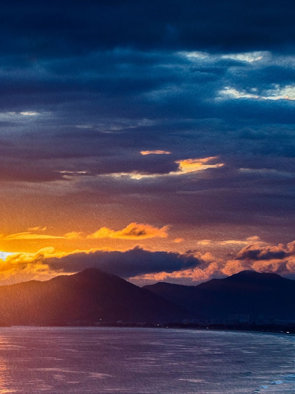DÍPTICO 2 - NUVENS NO PÔR DO SOL
