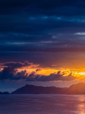 DÍPTICO 1 - NUVENS NO PÔR DO SOL