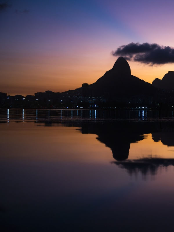 DÍPTICO 1 - LAGOA NO PÔR DO SOL
