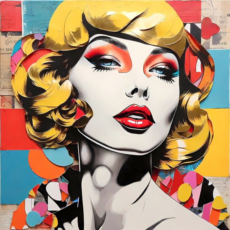 MULHER POP ART BY AI