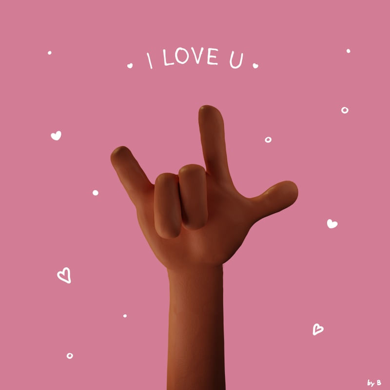 MÃOZINHAS I LOVE U