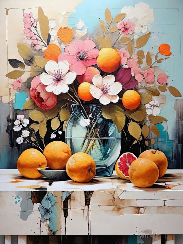 FLORES EM VASO I BY AI