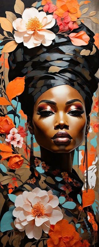 AFRO FLORES V BY AI