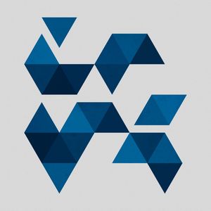 GEOMÉTRICO TRÊS PONTAS AZUL
