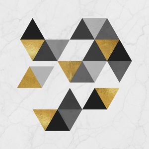 GEOMÉTRICO TRÊS PONTAS GOLD