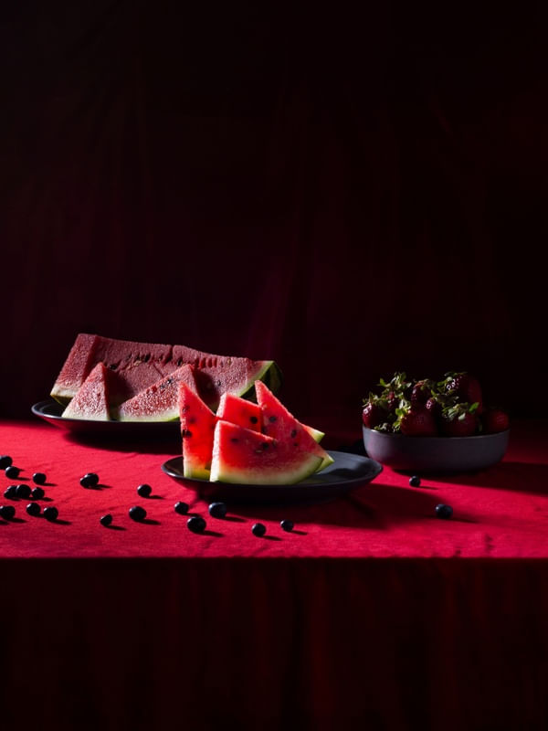 WATERMELON ON RED