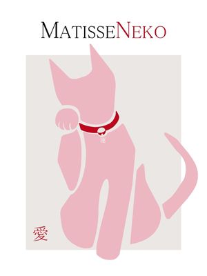 GATO DA SORTE MANEKINEKO MATISSE ROSA AMOR
