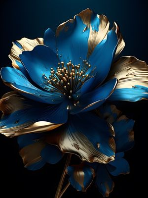 GOLD FLOWERS - 11A BY AI