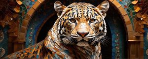 ONÇA PINTADA EM ESTILO GAUDÍ BY AI