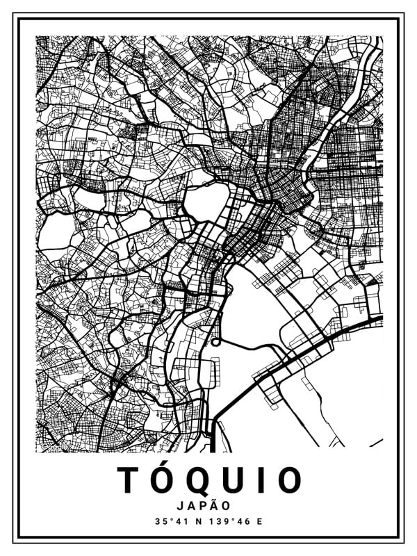 MAPA TOQUIO JAPÃO