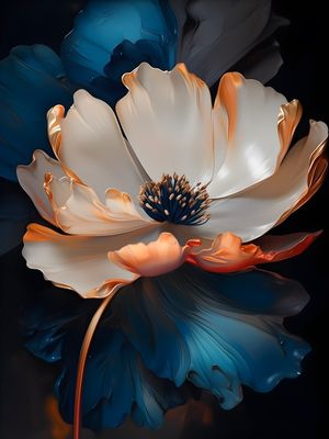 GOLD FLOWERS - 16A BY AI