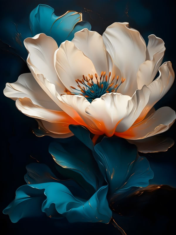 GOLD FLOWERS - 17A BY AI