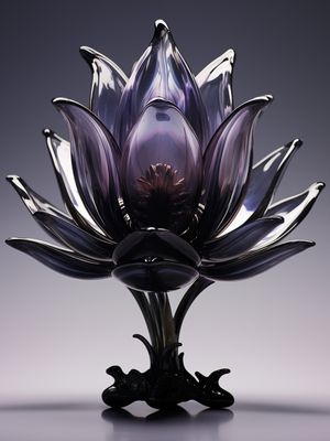 GLASS LOTUS FLOWER - 09A BY AI