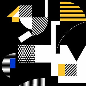B W YELLOW BLUE