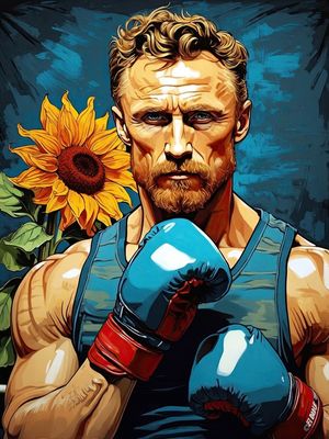 VAN GOGH NA LUTA BY AI
