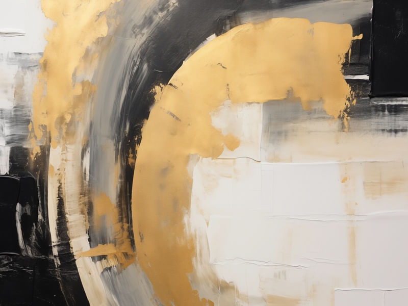 ABSTRACT GOLD - 67A BY AI