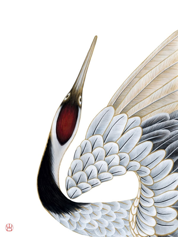 TSURU GROU PÁSSARO DA FELICIDADE LONGEVIDADE PROSPERIDADE SAÚDE E BOA FORTUNA II