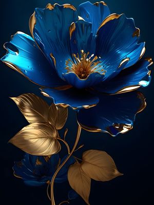 GOLD FLOWERS - 10A BY AI