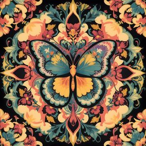 MANDALA DE BORBOLETA BY AI