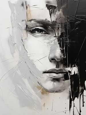 ABSTRACT FACE - 23A BY AI