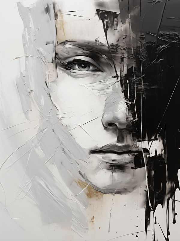 ABSTRACT FACE - 23A BY AI