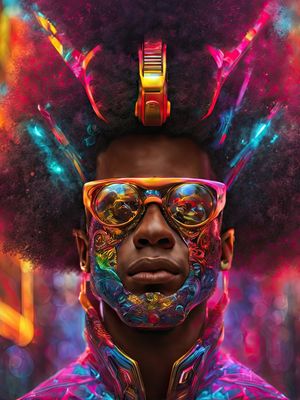 AFROFUTURISTA MAN I BY AI