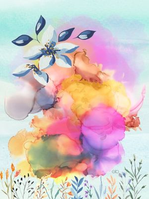 NUVEM DE FLORES
