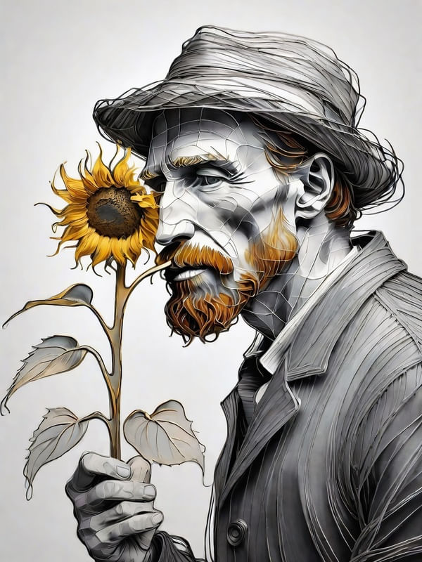 VAN GOGH EM AFETO ARTÍSTICO II BY AI
