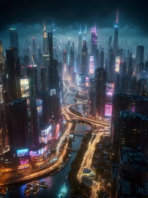 MESMERIZING AND FUTURISTIC CYBERPUNK BY AI