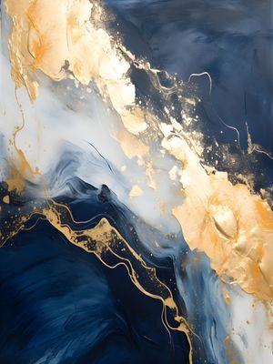 ABSTRACT MARBLE GOLD - 15A BY AI