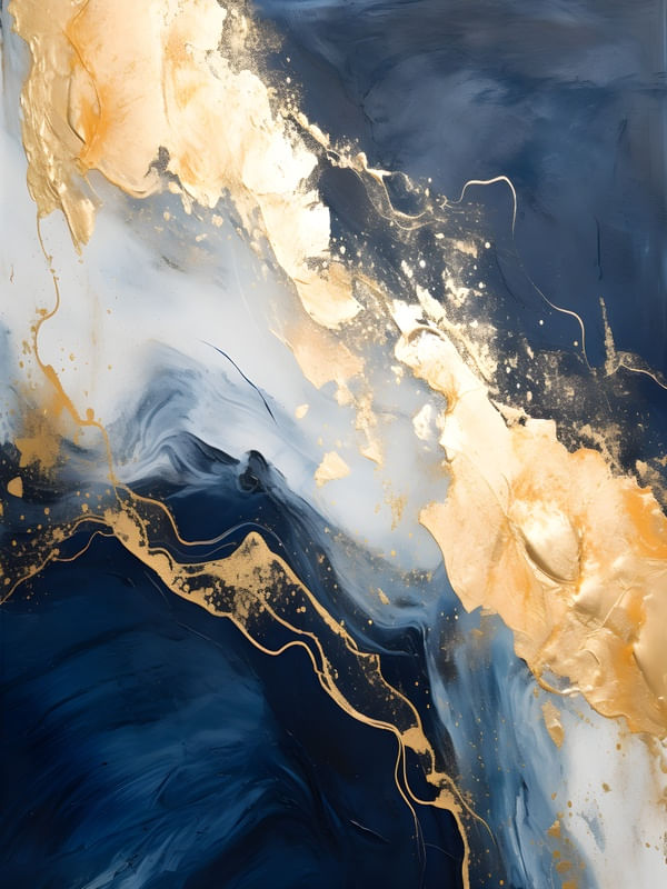 ABSTRACT MARBLE GOLD - 15A BY AI