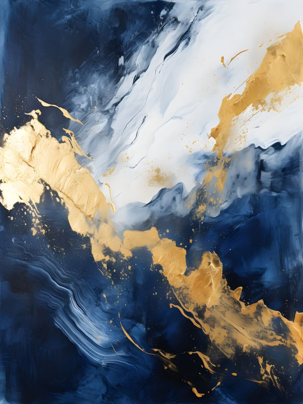 ABSTRACT MARBLE GOLD - 17A BY AI
