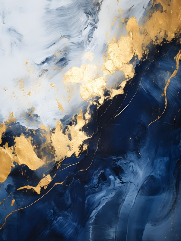 ABSTRACT MARBLE GOLD - 19A BY AI