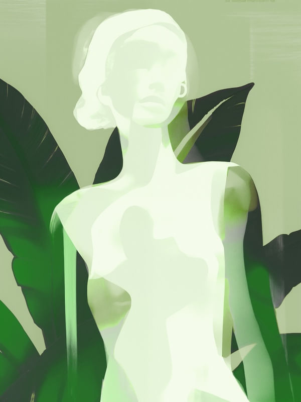 SILHUETA E MONSTERA BY AI 01