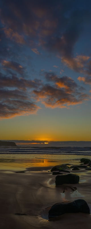 SUNRISE AND SEA BLISS