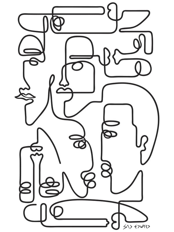 FAMILIAR FACES EM LINHA CONTÍNUA 2