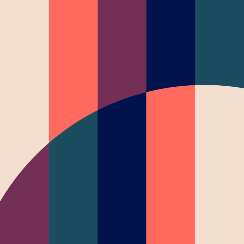 CÍRCULO GRADIENT SÉRIE TONS DE VERDE E CORAL OP 30