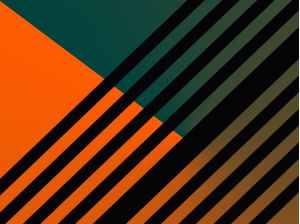 ESCALAS ABSTRATAS SÉRIE CORES TONS DE LARANJA VERDE PRETO OP 29
