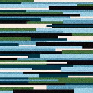 SÉRIE CORES E LISTRAS TONS AZUL VERDE PRETO OP 04
