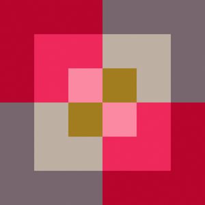 CORES ABSTRATAS SÉRIE SQUARE TONS DE ROSA E CINZA OP 23
