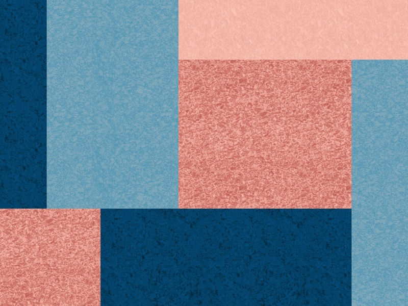 ELEGANT SETS SÉRIE ARTE ABSTRATA CORES TONS AZUL E ROSA OP 07