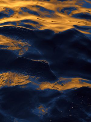 WAVE BLUE GOLD - B