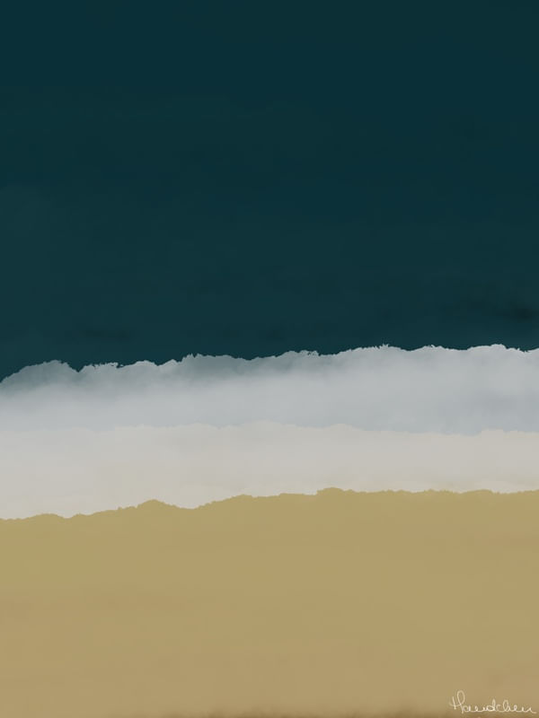 ONDAS BATENDO NA AREIA