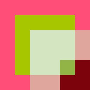 CORES ABSTRATAS SÉRIE SQUARE TONS DE ROSA E VERDE OP 24