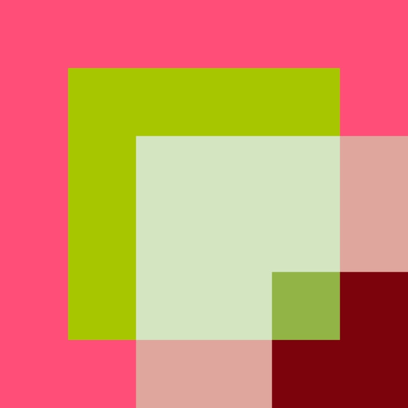 CORES ABSTRATAS SÉRIE SQUARE TONS DE ROSA E VERDE OP 24