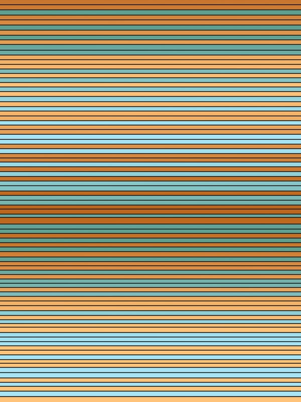 ARTE LISTRAS E CORES SÉRIE TONS VERDE TURQUESA LARANJA CORAL OP 30