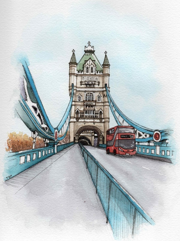 THE TOWER BRIDGE LONDON