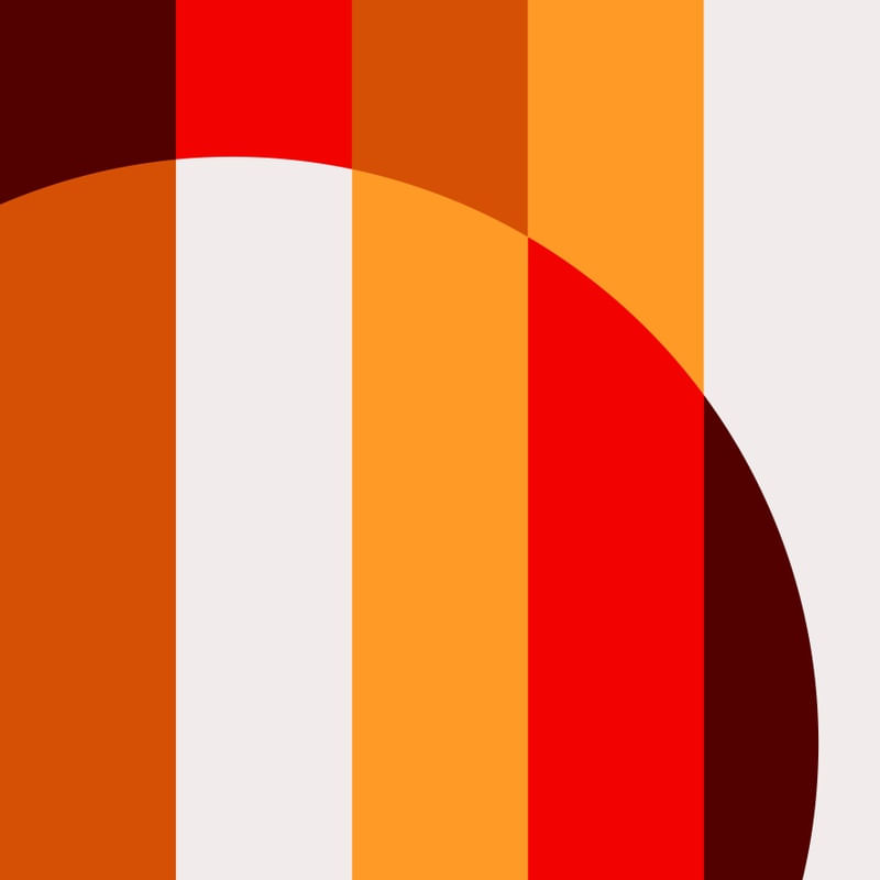 CÍRCULO GRADIENT SÉRIE TONS DE LARANJA VERMELHO AMARELO OP 34